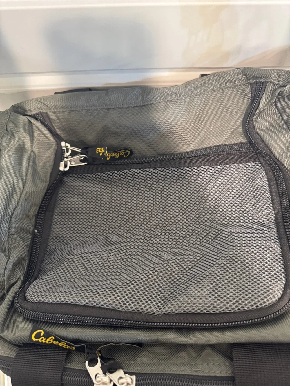 Cabela's Black and Gray Utility Bag with Padded Strap